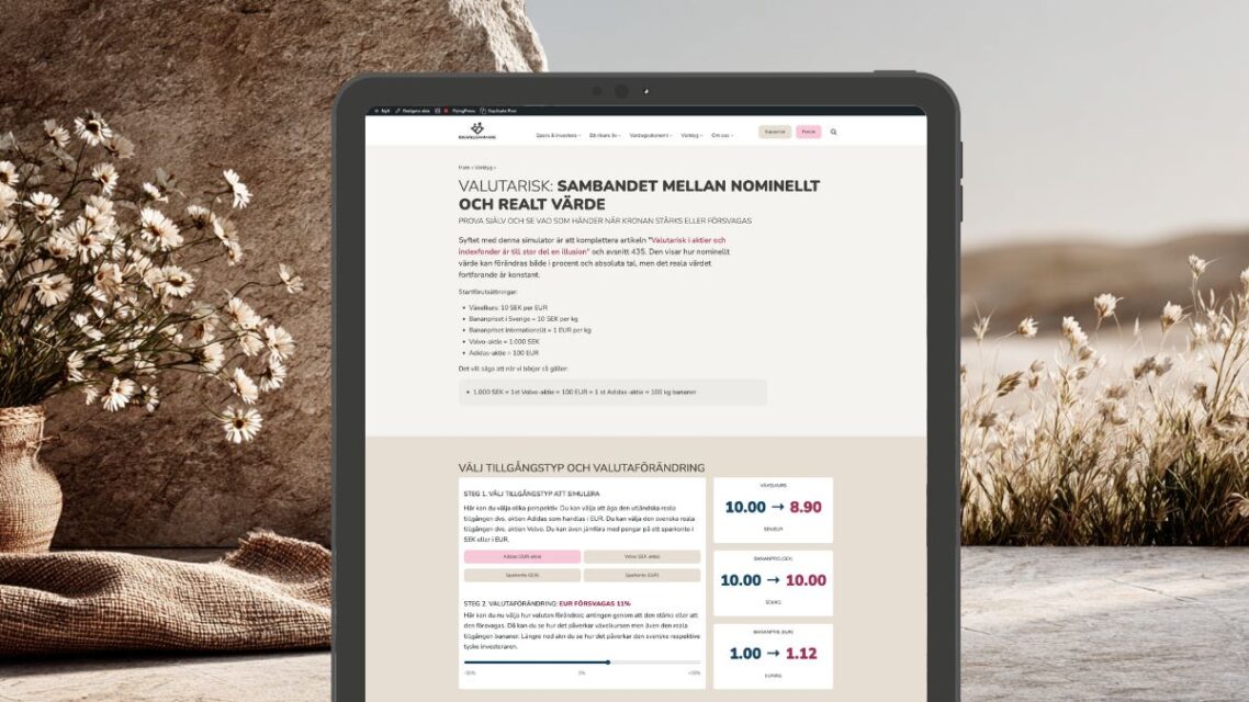 Valutarisk: sambandet mellan nominellt och realt värde